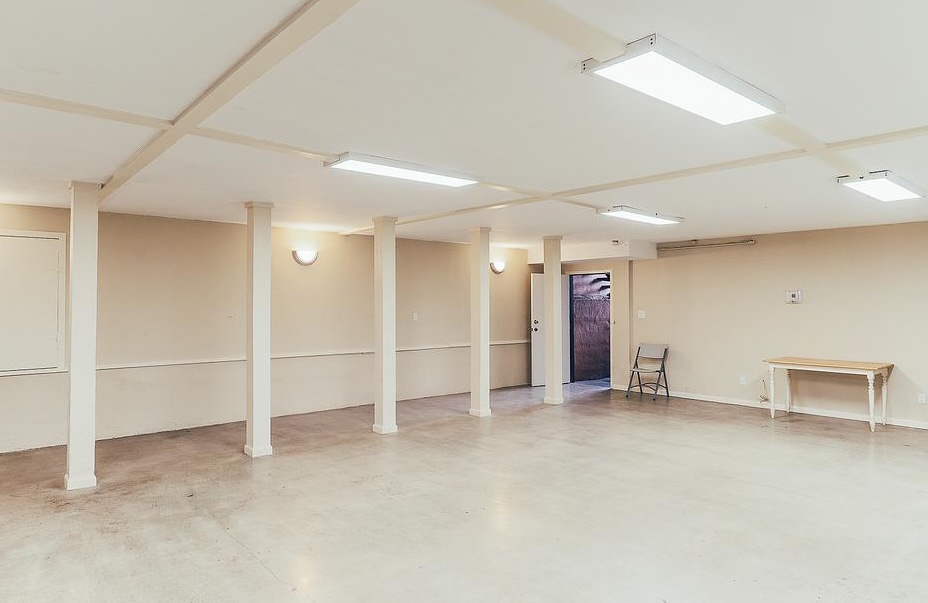 Garage space before conversion
